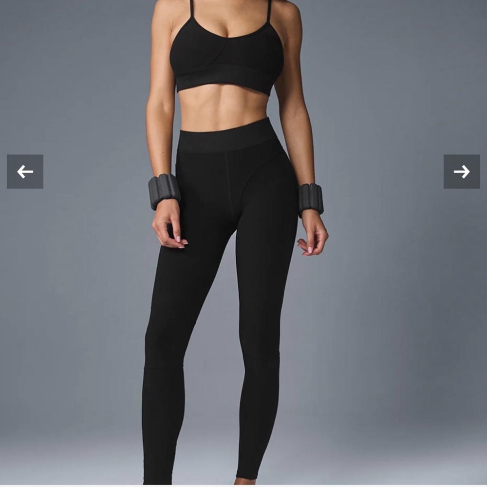 ALO Yoga Black High-Waisted Leggings and Sport Bra New with Tags!!!